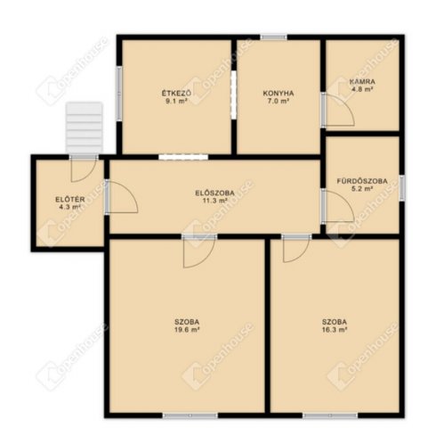 Eladó családi ház, Miskolcon 52 M Ft, 2 szobás