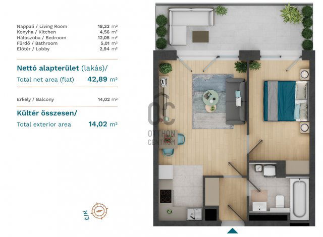 Eladó téglalakás, Budapesten, XIII. kerületben 90.1 M Ft