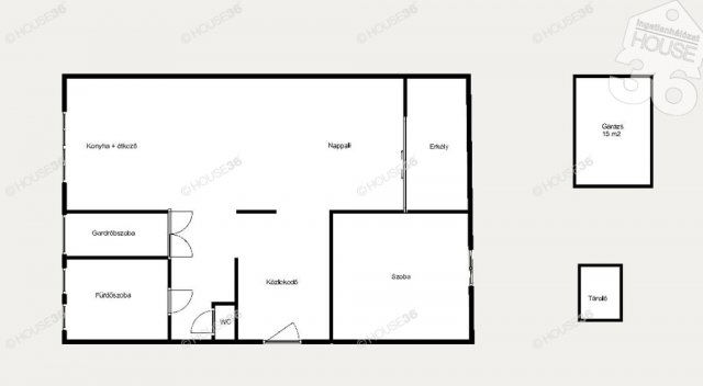 Eladó iroda, Kecskeméten 79.9 M Ft, 3 szobás