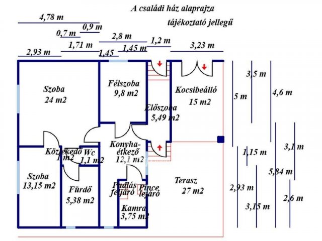 Eladó családi ház, Szolnokon 78 M Ft, 2+1 szobás
