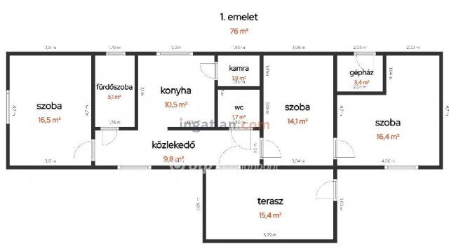 Eladó családi ház, Nyárlőrincen 29.5 M Ft, 3 szobás