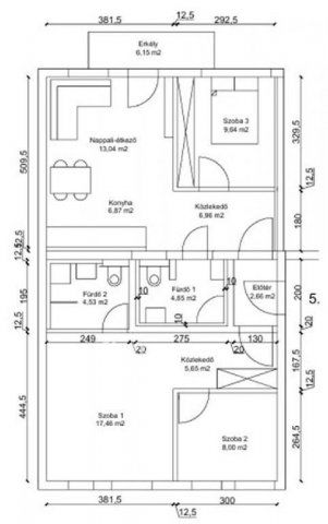 Eladó téglalakás, Szegeden 105.9 M Ft, 3+1 szobás