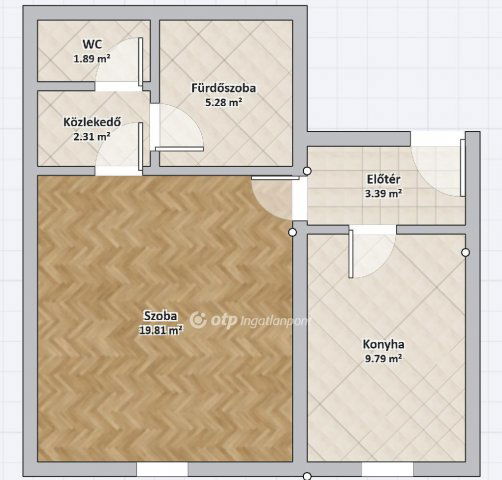 Eladó téglalakás, Egerben 39.9 M Ft, 1 szobás