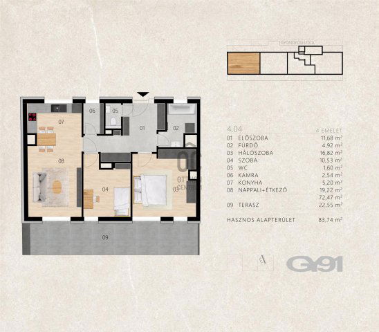 Eladó téglalakás, Budapesten, XIII. kerületben 150.5 M Ft