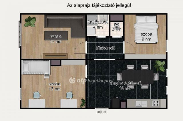Eladó panellakás, Budapesten, XX. kerületben 80 M Ft, 3 szobás