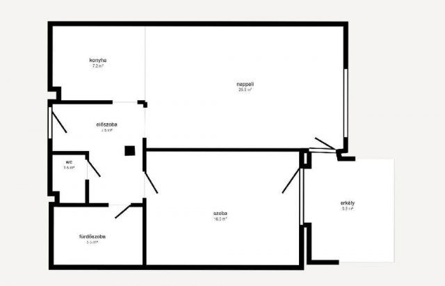 Eladó panellakás, Miskolcon 58.9 M Ft, 2 szobás