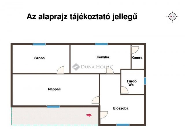 Eladó téglalakás, Iregszemcsén 5.5 M Ft, 2 szobás