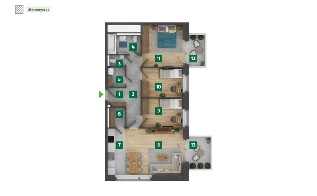 Eladó téglalakás, XIII. kerületben, Jakab József utcában