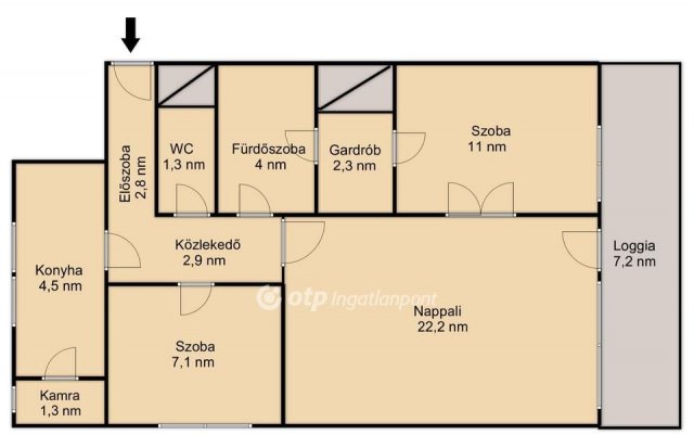 Eladó téglalakás, Budapesten, VIII. kerületben 77.9 M Ft