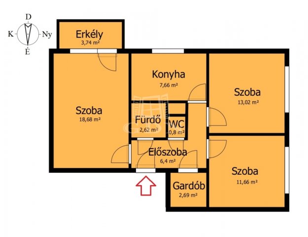 Kiadó panellakás, albérlet, Miskolcon 140 E Ft / hó, 2+1 szobás