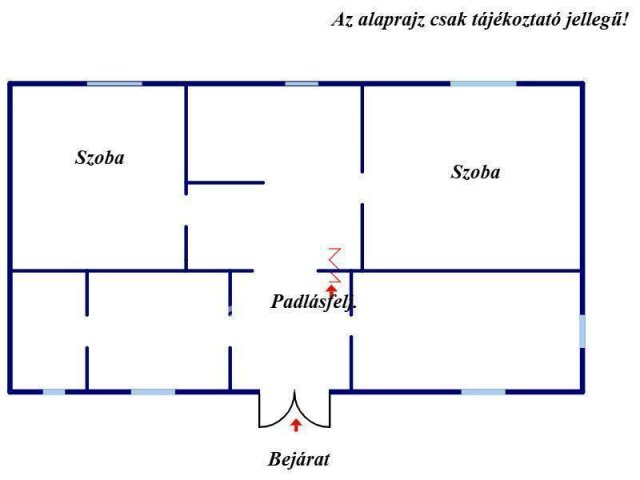 Eladó családi ház, Tiszaföldváron 9.5 M Ft, 3+1 szobás