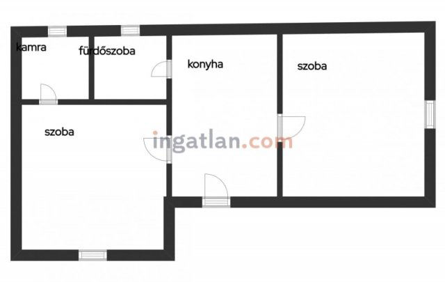 Eladó családi ház, Dabason 24.9 M Ft, 2 szobás