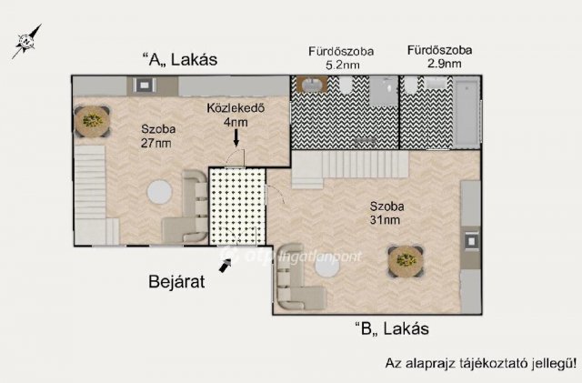 Eladó téglalakás, Budapesten, V. kerületben 165.5 M Ft