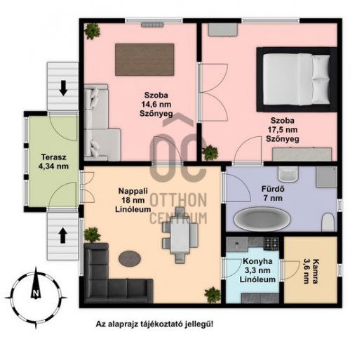 Eladó családi ház, Gyöngyösön 52.9 M Ft, 3 szobás