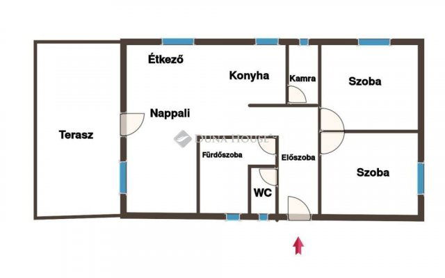 Eladó téglalakás, Pécsett 68.9 M Ft, 3 szobás