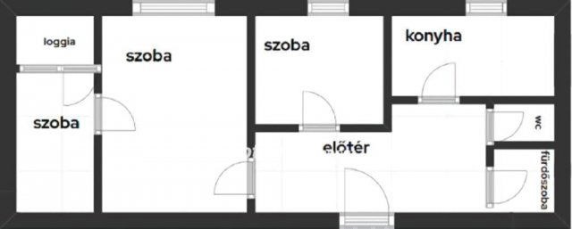Eladó panellakás, Miskolcon 27.99 M Ft, 1+2 szobás