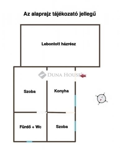 Eladó családi ház, Gyálon 70 M Ft, 2 szobás