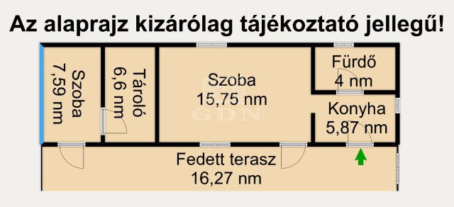 Eladó családi ház, Pándon 13.9 M Ft, 1 szobás