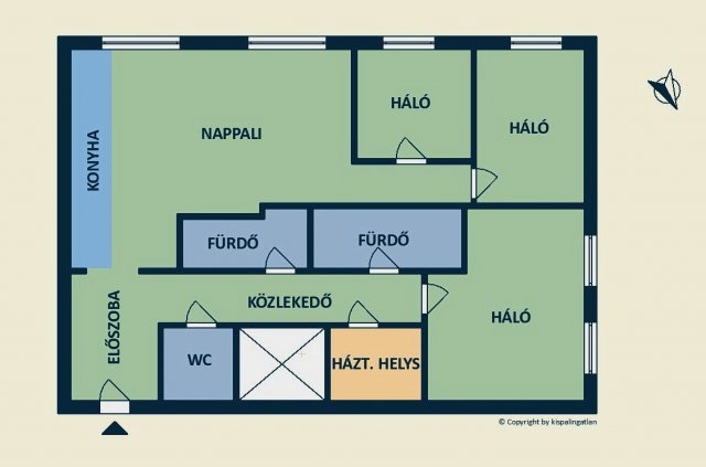 Eladó téglalakás, Budapesten, VII. kerületben, Erzsébet körúton