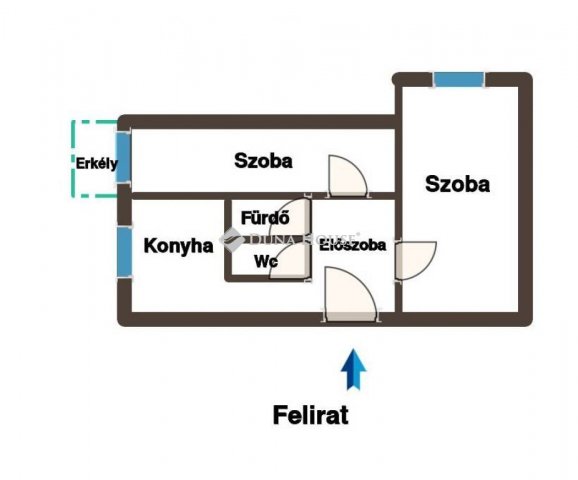 Eladó panellakás, Tatabányán 39.9 M Ft, 2 szobás