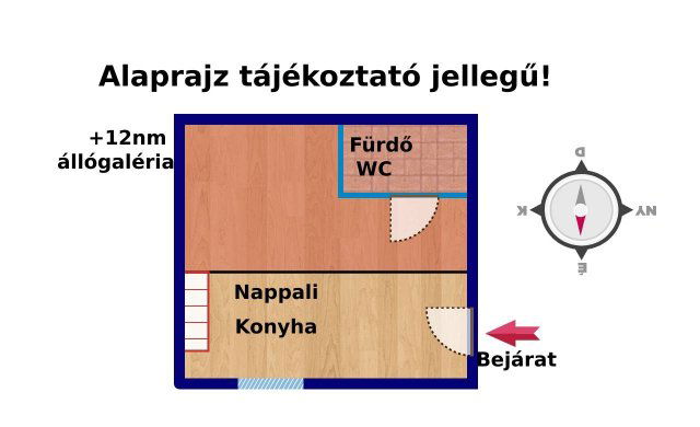 Eladó téglalakás, Budapesten, VII. kerületben 59 M Ft, 1 szobás