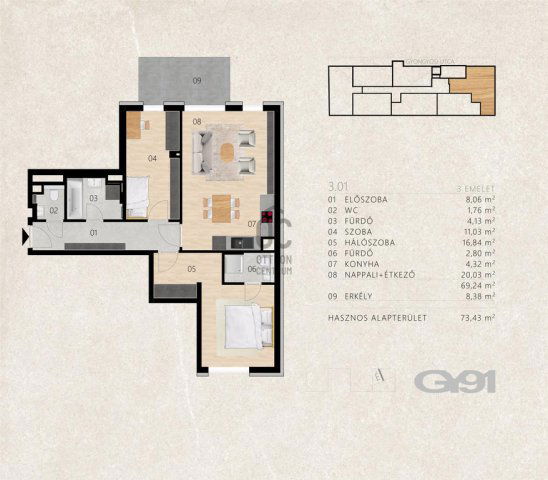 Eladó téglalakás, Budapesten, XIII. kerületben 122.5 M Ft