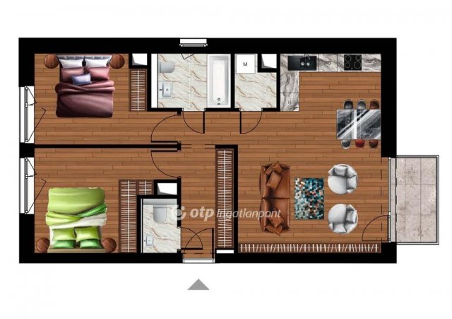Eladó téglalakás, Dunaföldváron 75.312 M Ft, 3 szobás