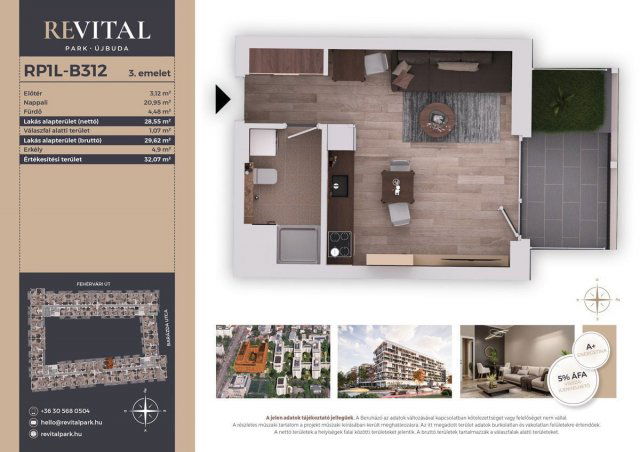 Eladó téglalakás, Budapesten, XI. kerületben, Fehérvári úton