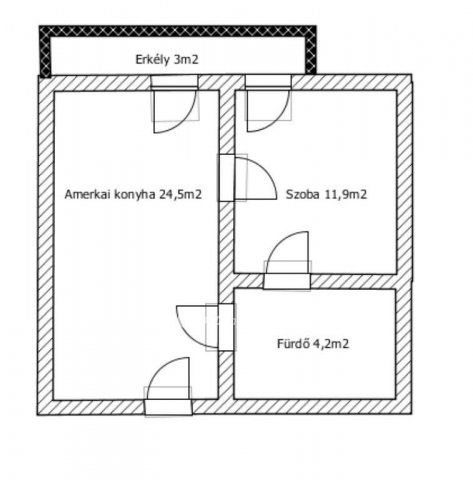 Eladó téglalakás, Cserkeszőlőn 38 M Ft, 1+1 szobás