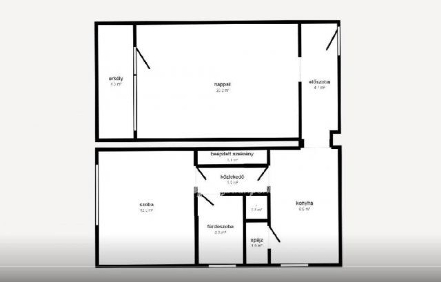Eladó téglalakás, Kazincbarcikán 28 M Ft, 2 szobás