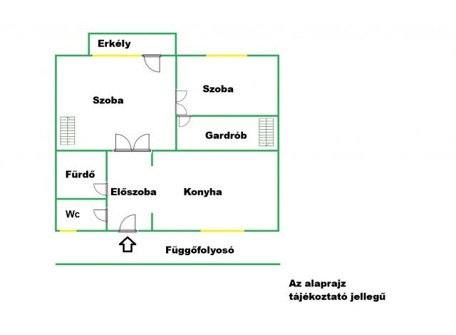 Eladó téglalakás, Szegeden 75 M Ft, 2 szobás
