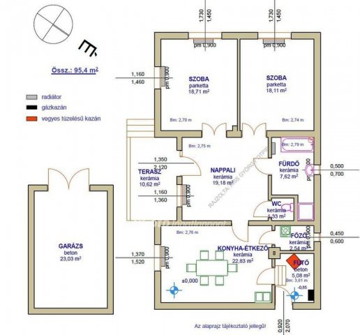 Eladó családi ház, Poroszlón 40 M Ft, 2 szobás