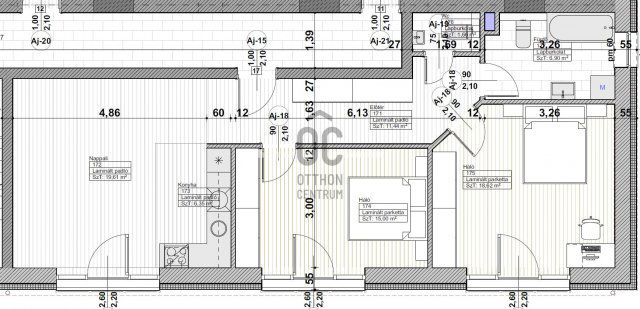 Eladó téglalakás, Kiskunlacházán 79.6 M Ft, 3 szobás