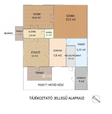 Eladó családi ház, Bugyin 43.5 M Ft, 2 szobás