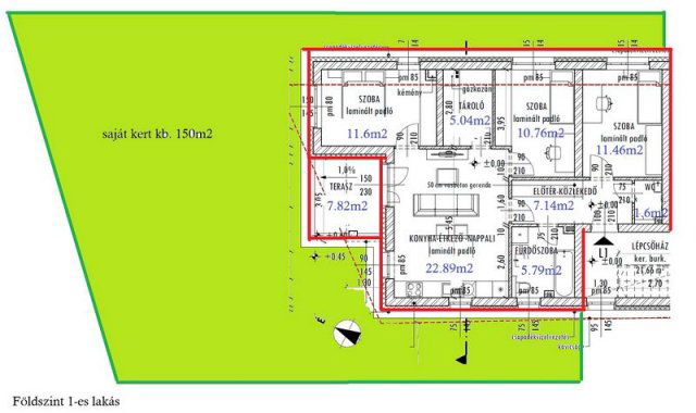 Eladó téglalakás, Érden 99.9 M Ft, 4 szobás