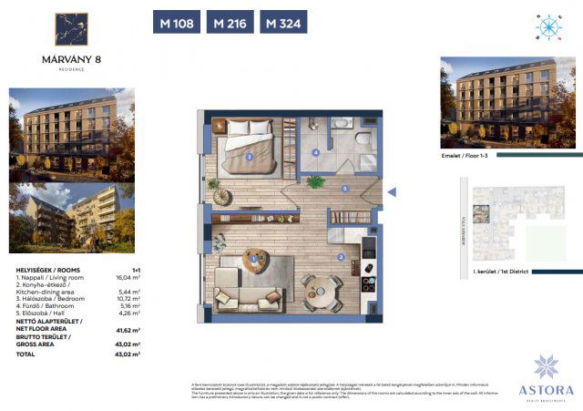 Eladó téglalakás, Budapesten, I. kerületben, Márvány utcában