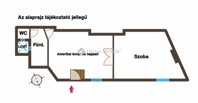 Eladó téglalakás, Budapesten, VIII. kerületben 59.9 M Ft