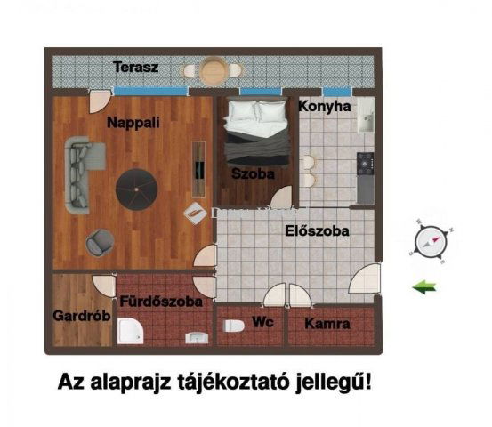 Eladó téglalakás, Cegléden 46 M Ft, 2 szobás