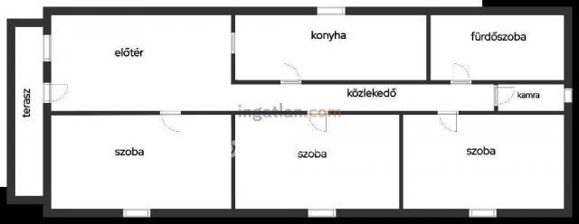 Eladó családi ház, Kunszentmártonban 16 M Ft, 3 szobás