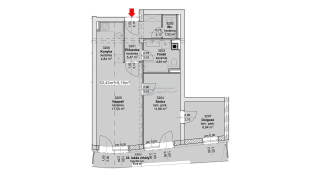 Eladó téglalakás, Szegeden 78.4 M Ft, 3 szobás