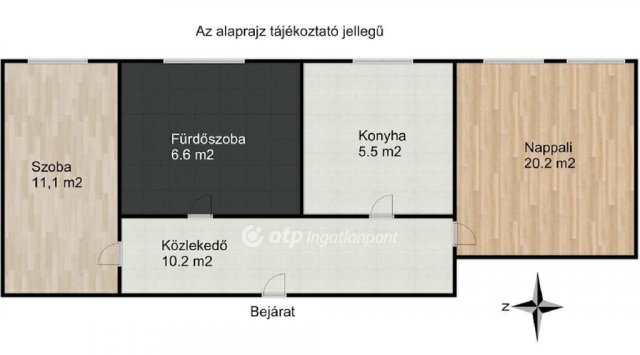 Eladó téglalakás, Győrött 41.5 M Ft, 2 szobás