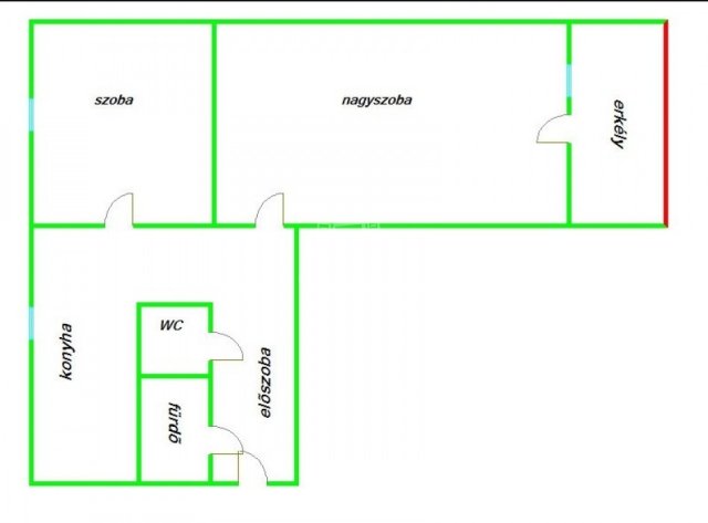 Eladó panellakás, Szegeden 51.99 M Ft, 2 szobás