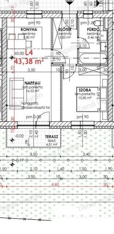 Eladó téglalakás, Csornán 44.1 M Ft, 2 szobás