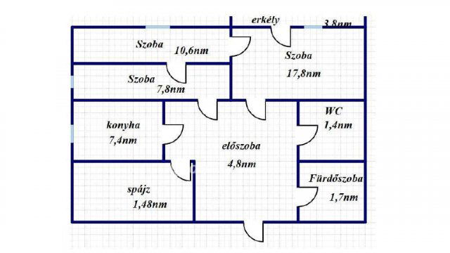Eladó panellakás, Szekszárdon 37.5 M Ft, 1+2 szobás