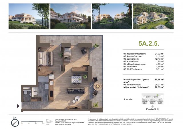 Eladó téglalakás, Budapesten, III. kerületben, Pusztakúti úton