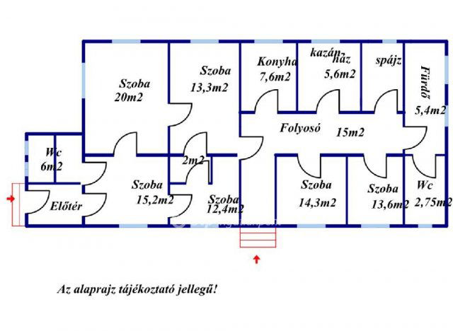 Eladó családi ház, Nagymányokon 25 M Ft, 6 szobás