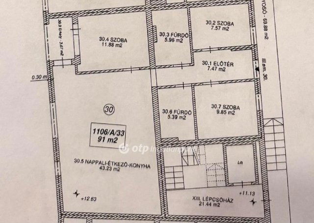 Eladó téglalakás, Szolnokon 104.65 M Ft, 1+3 szobás