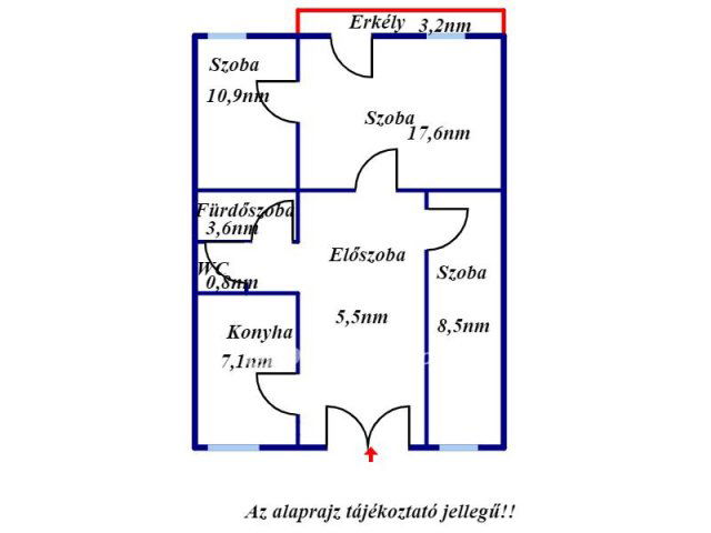 Eladó téglalakás, Jászberényben 28.5 M Ft, 1+2 szobás