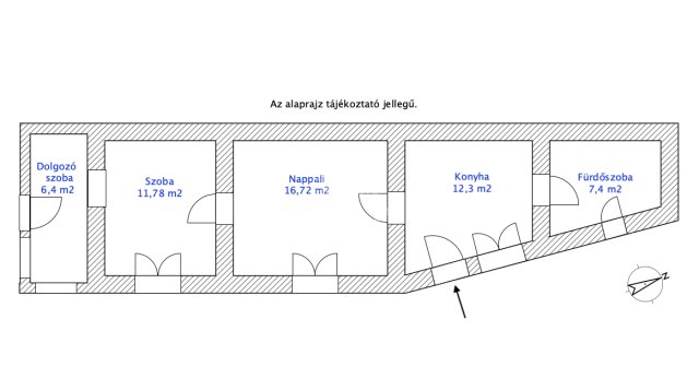 Eladó téglalakás, Pomázon 57 M Ft, 2+1 szobás