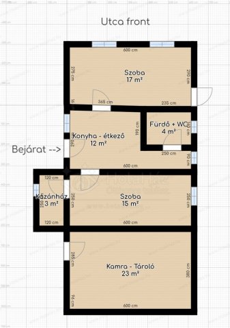 Eladó családi ház, Fertődön 53.5 M Ft, 2 szobás